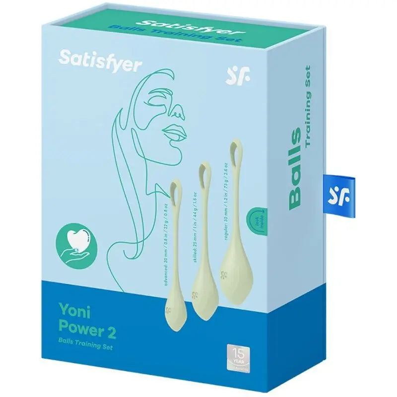 Palline Satisfyer Yoni Power 2 Kit di allenamento verde