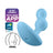 Plug vibrante Satisfyer Connect Deep Diver App - Blu