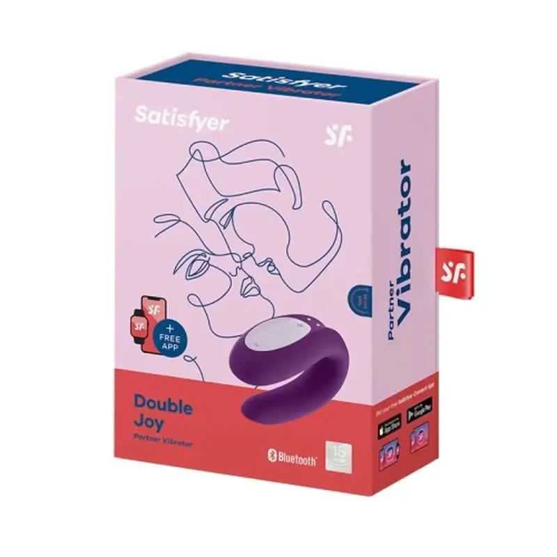 Satisfyer Connect Double Joy con applicazione - Viola