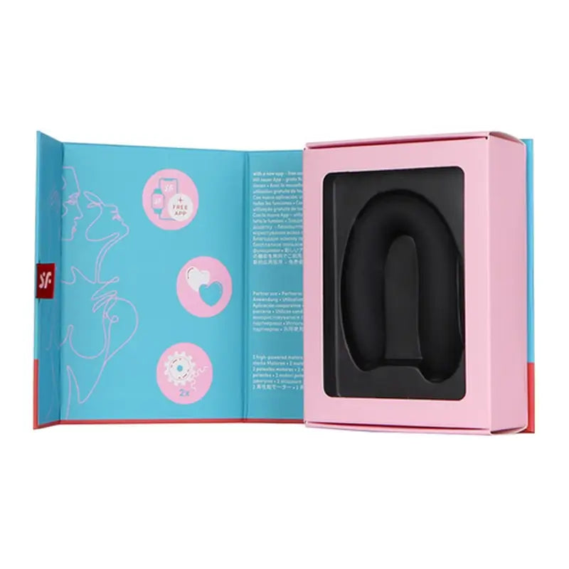 Satisfyer Connect Doppia Gioia con App - Oro Nero