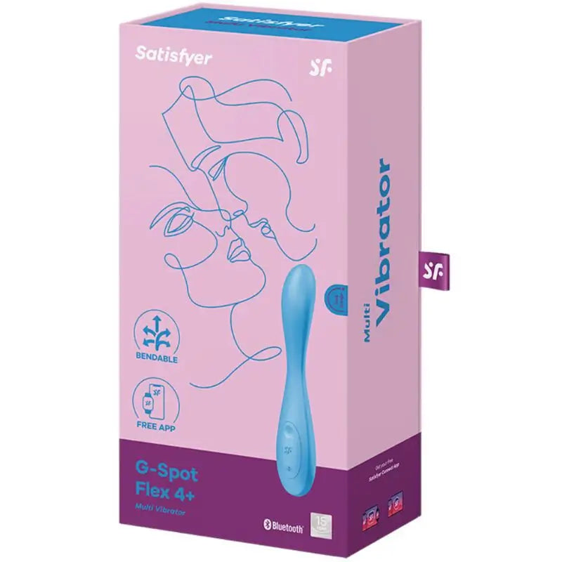 App Satisfyer Connect G-Spot Flex 4+ Multi Vibrator - Blu