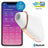 Stimolatore e vibratore a triangolo dell'amore Satisfyer Connect - Bianco