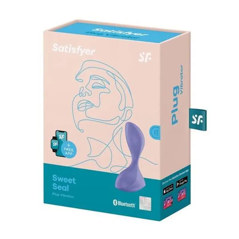 Plug vibrante Satisfyer Connect Sweet Seal Sweet Seal - Viola
