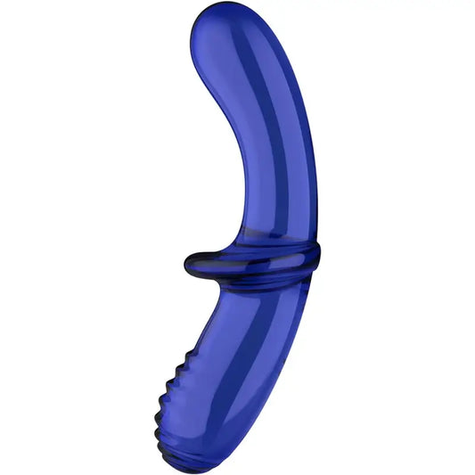 Dildo doppio di cristallo Satisfyer Blu