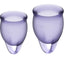 Satisfyer Feel Confident Lilac Kit di coppette mestruali 15 + 20 Ml