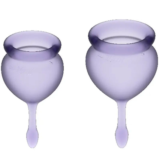 Kit coppetta mestruale Satisfyer Feel Good Lilla 15 + 20 Ml