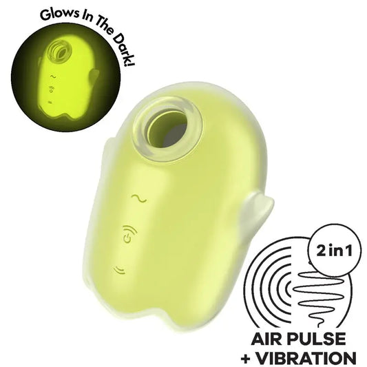 Satisfyer Glowing Ghost Air Pulse & Vibrator Giallo