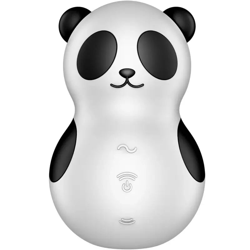 Stimolatore e vibratore Satisfyer Pocket Panda in bianco e nero