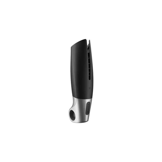 Masturbatore di potenza Satisfyer nero e argento