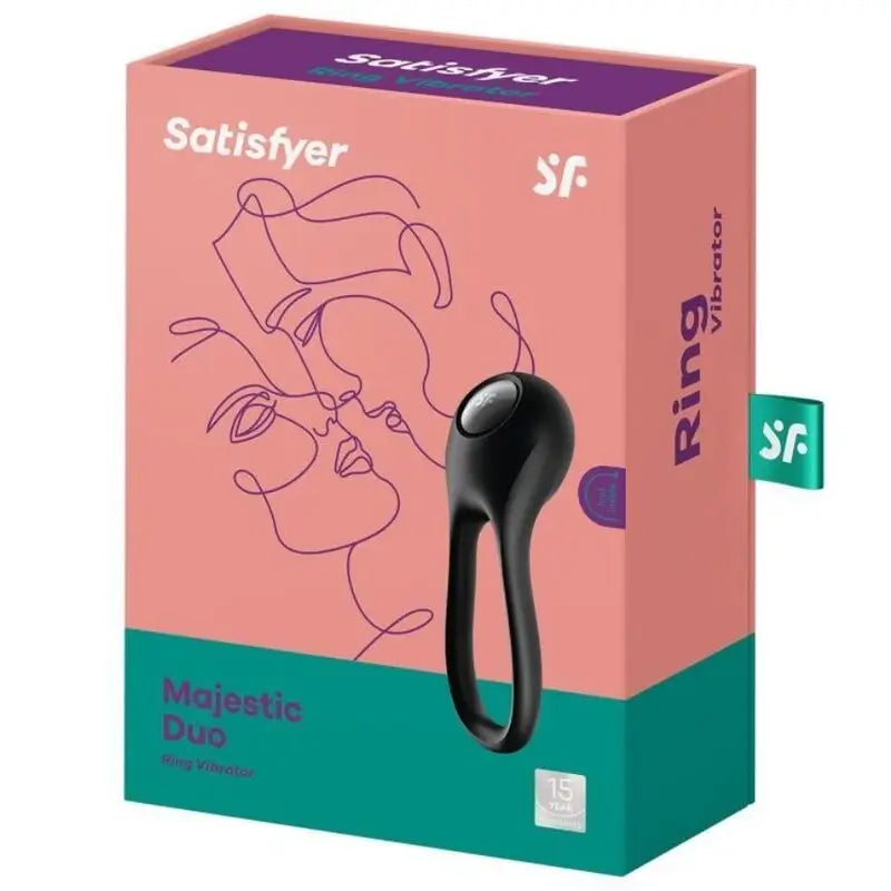 Anello Satisfyer Majestic Duo Anello vibrante nero