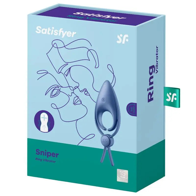 Anello Satisfyer Sniper Anello vibrante blu