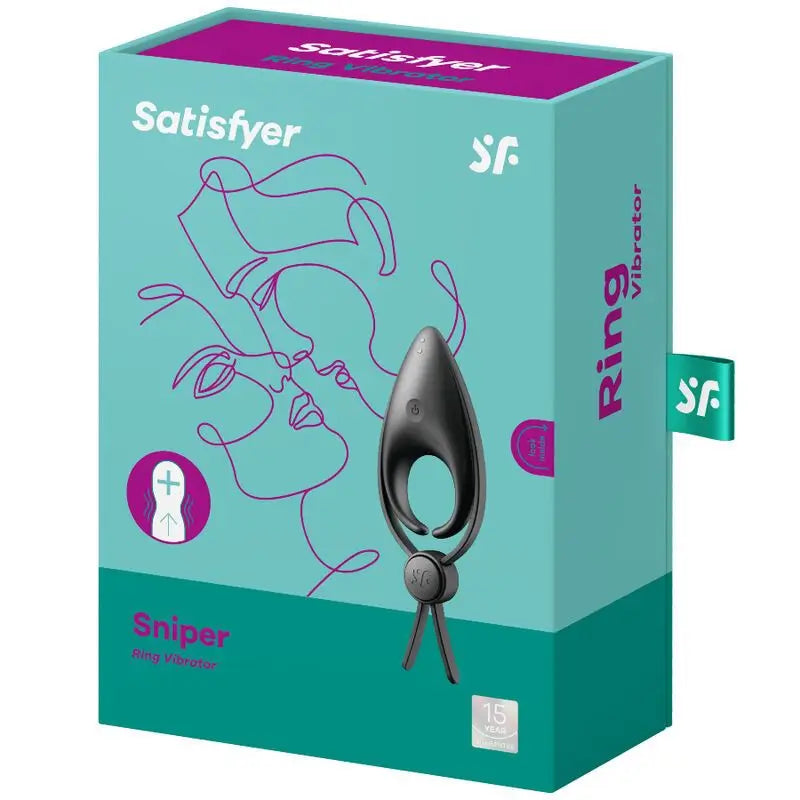 Anello Satisfyer Sniper Anello vibrante nero