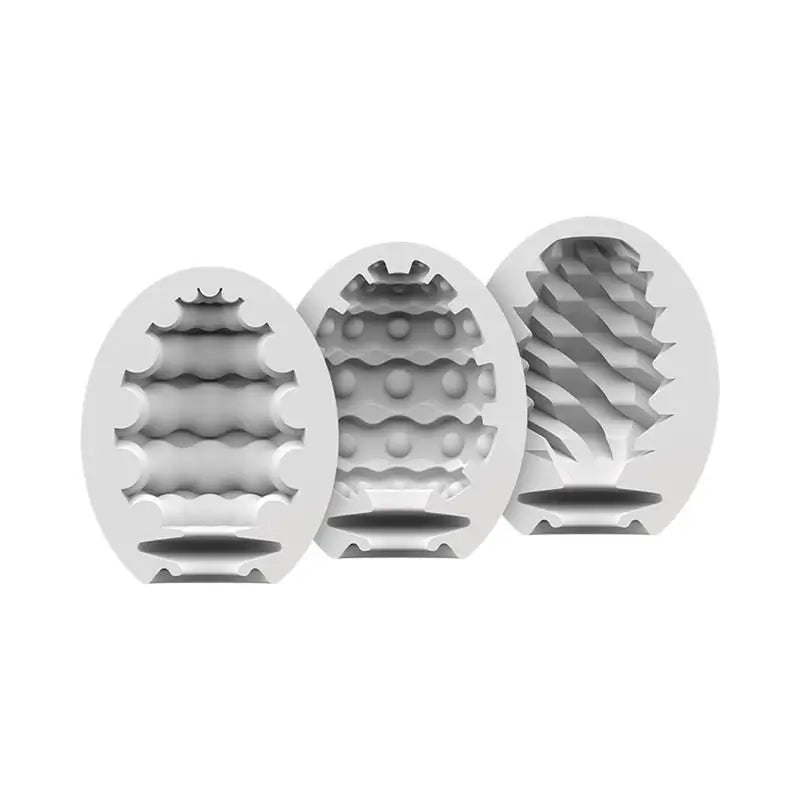 Set 3 ovetti masturbatori Satisfyer Riffle, Bubble e Fierce