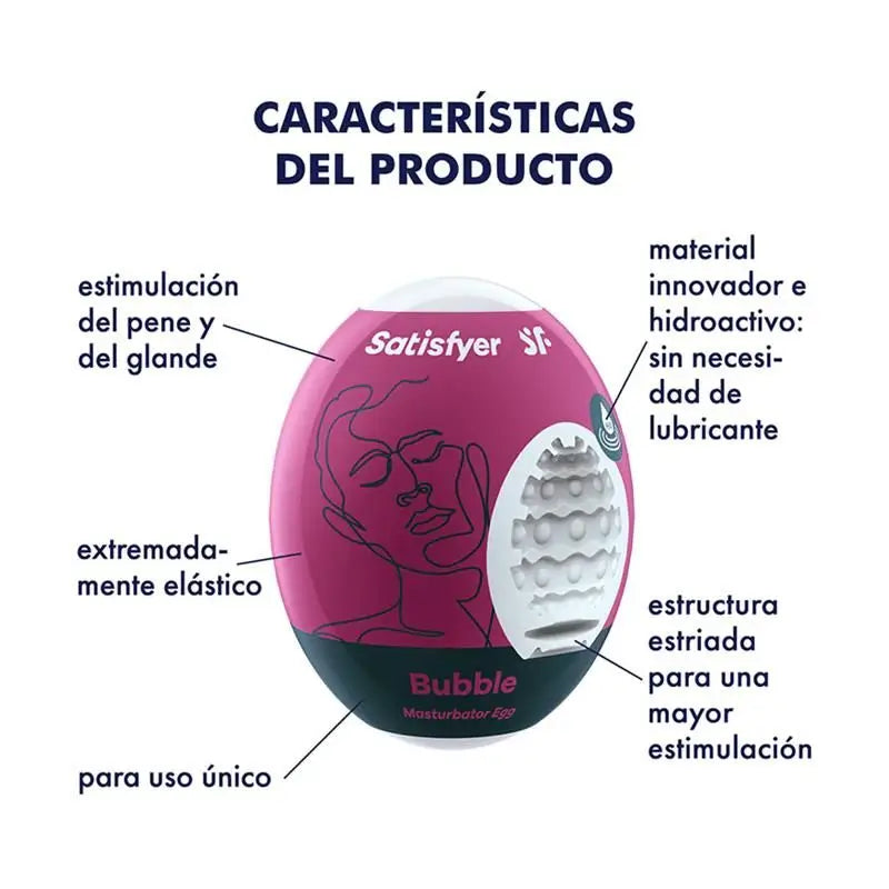 Satisfyer Set 3 Uova Masturbatore Modello Bolla