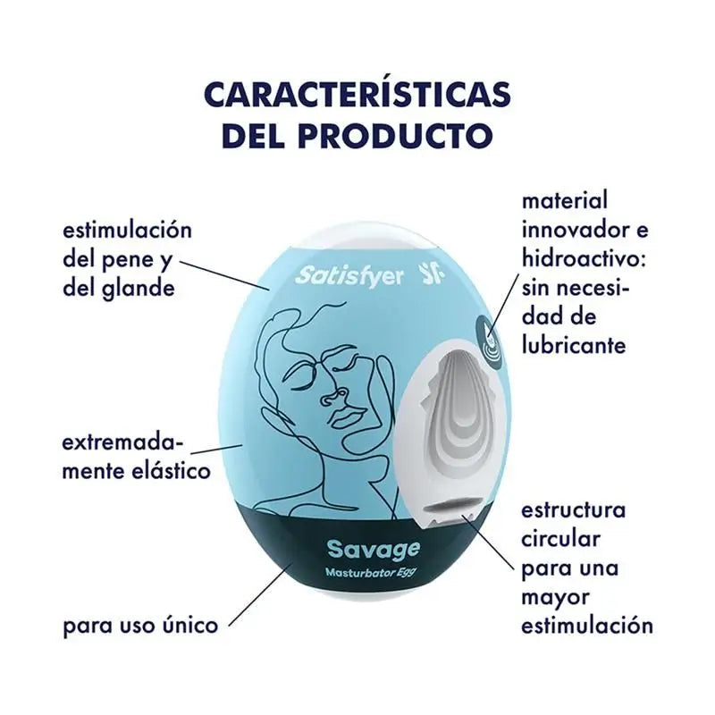 Set 3 ovuli masturbatori Satisfyer Modello Savage