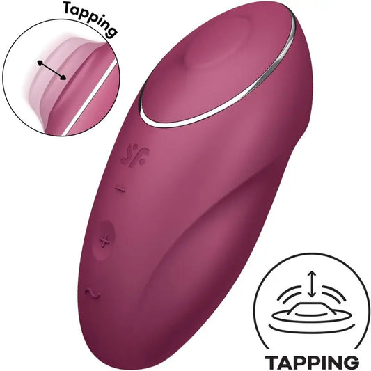 Satisfyer Tap & Climax 1 Vibratore Lay-On Rosso