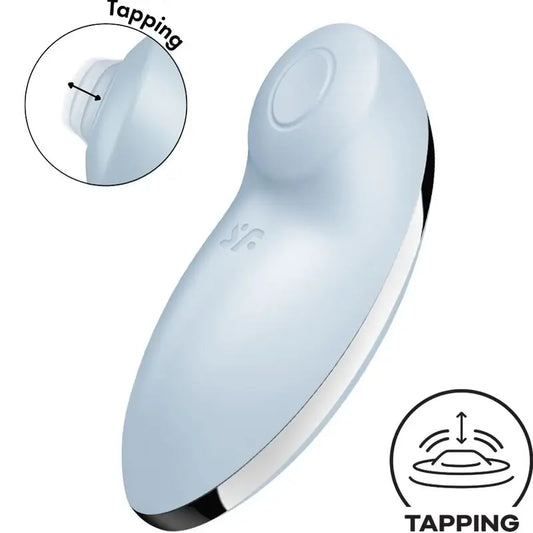 Satisfyer Tap & Climax 2 Vibratore e stimolatore blu
