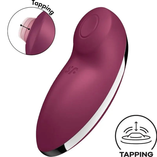 Satisfyer Tap & Climax 2 Vibratore e stimolatore rosso