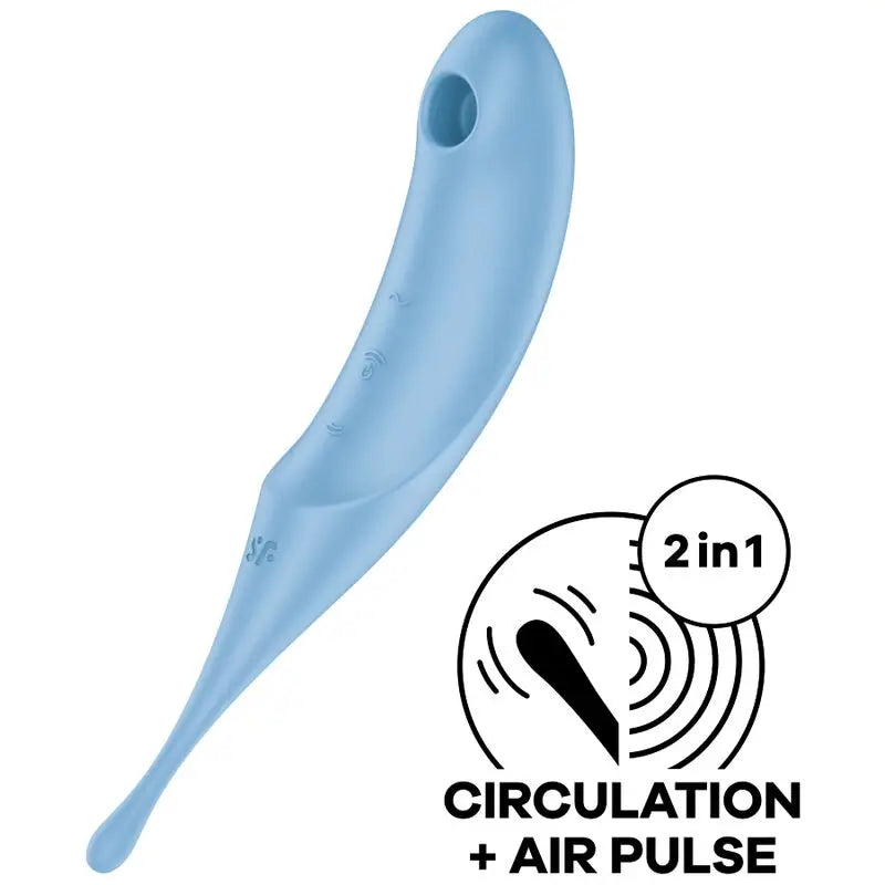 Stimolatore e vibratore Satisfyer Twirling Pro Blu