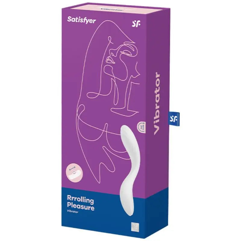 Vibratore Satisfyer Vibratore di piacere rotante per il punto G - Bianco