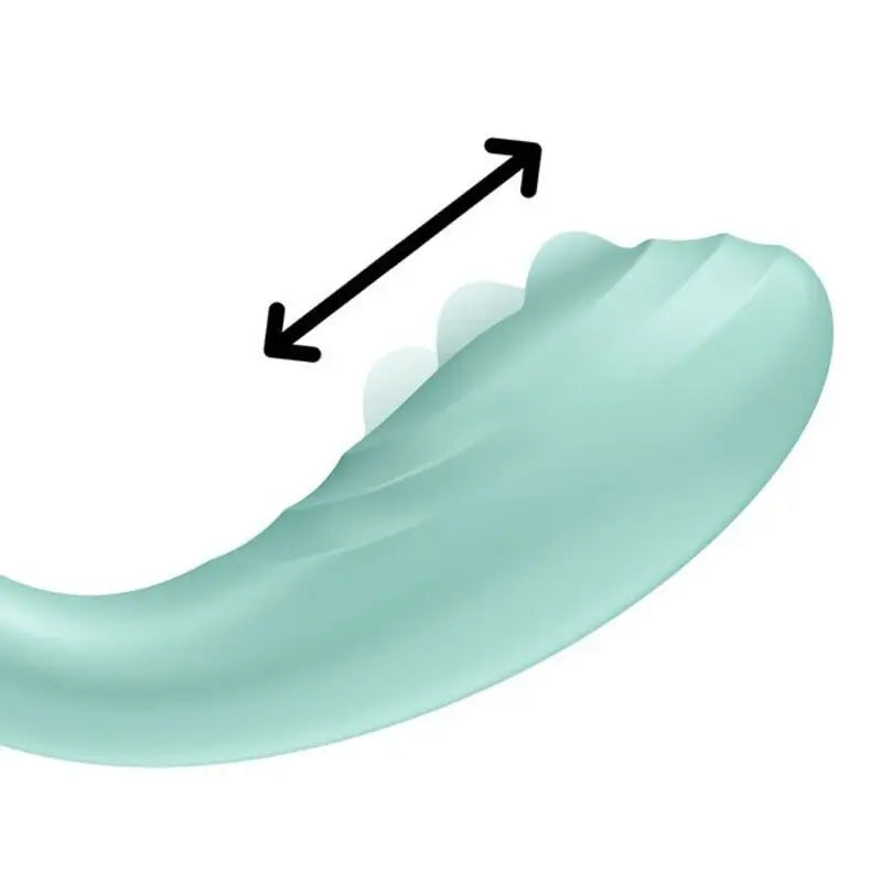 Vibratore Satisfyer Vibratore di piacere rotante per il punto G - Verde