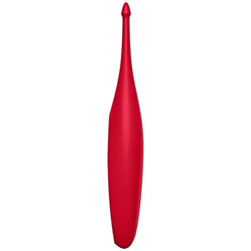 Vibratore Satisfyer Stimolatore clitorideo divertente e rotante - Rosso