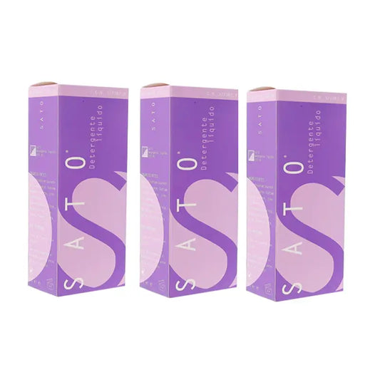 Confezione di detersivo liquido Sato, 3 x 200 ml