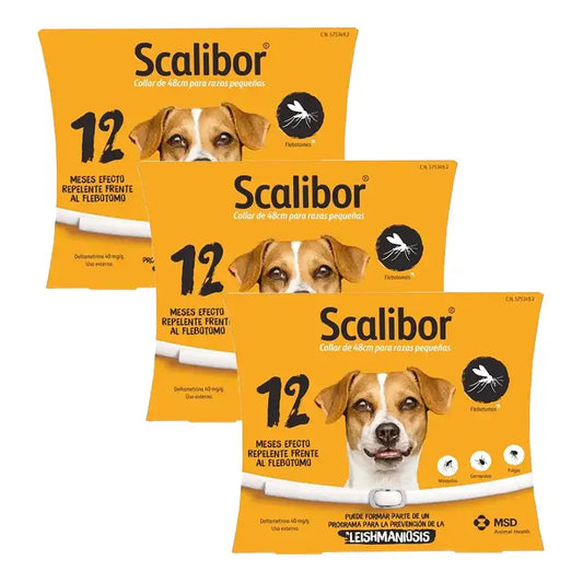 Scalibor Collare antiparassitario per cani 48 cm, confezione da 3 unità