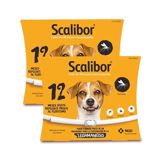 Scalibor Collare antiparassitario per cani 48 cm, Confezione da 2 unità