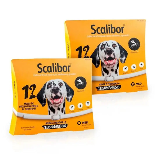 Scalibor Collare antiparassitario per cani 65 cm, Confezione da 2 unità