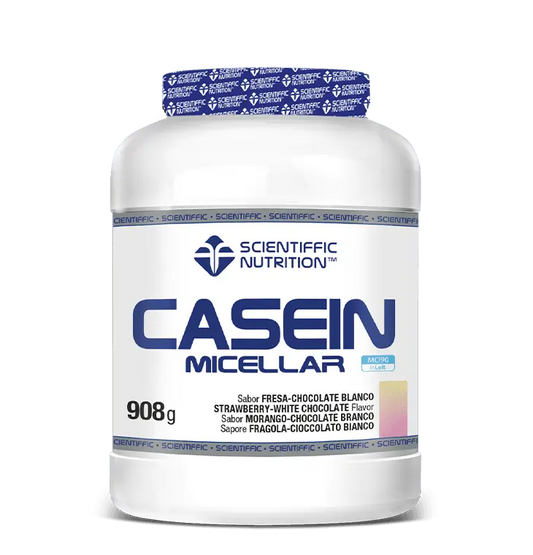 Scientiffic Nutrition Casein Fragola Cioccolato Bianco, 908 g
