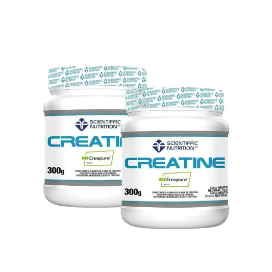 Scientiffic Nutrition Creatina 100% Creapure Creatina monoidrato in polvere, 2 x 300 grammi