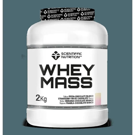 Scientiffic Nutrition Massa di siero di latte al cioccolato bianco e fragola, 2000 grammi