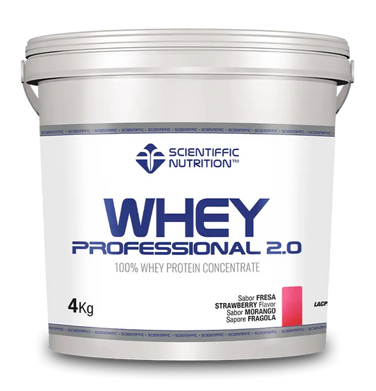 Scientiffic Nutrition Whey Professional 2.0 Fragola, 4 kg
