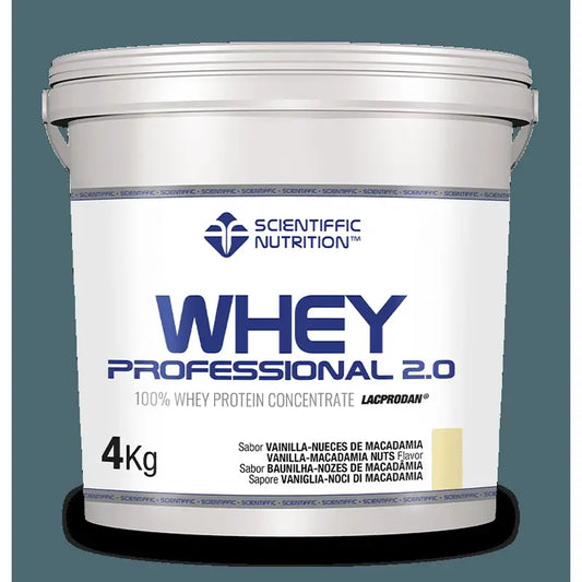 Scientiffic Nutrition Whey Professional 2.0 Vanilla Macadam Nuts, 4000 grammi