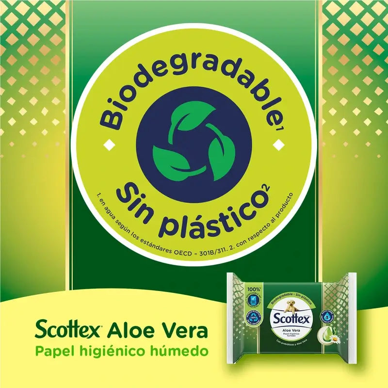 Scottex Aloe Vera Carta igienica umida , 66 unità