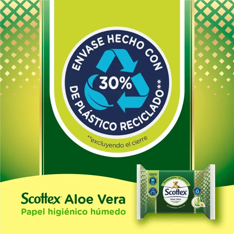 Scottex Aloe Vera Carta igienica umida , 66 unità