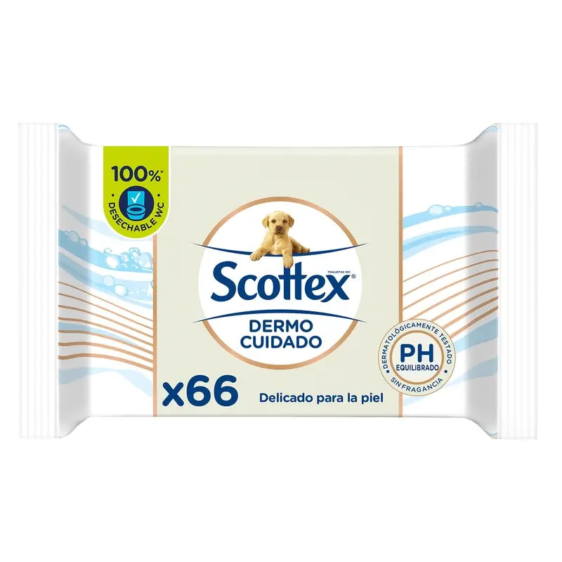 Scottex Dermo Care Carta igienica umida, 66 pezzi.