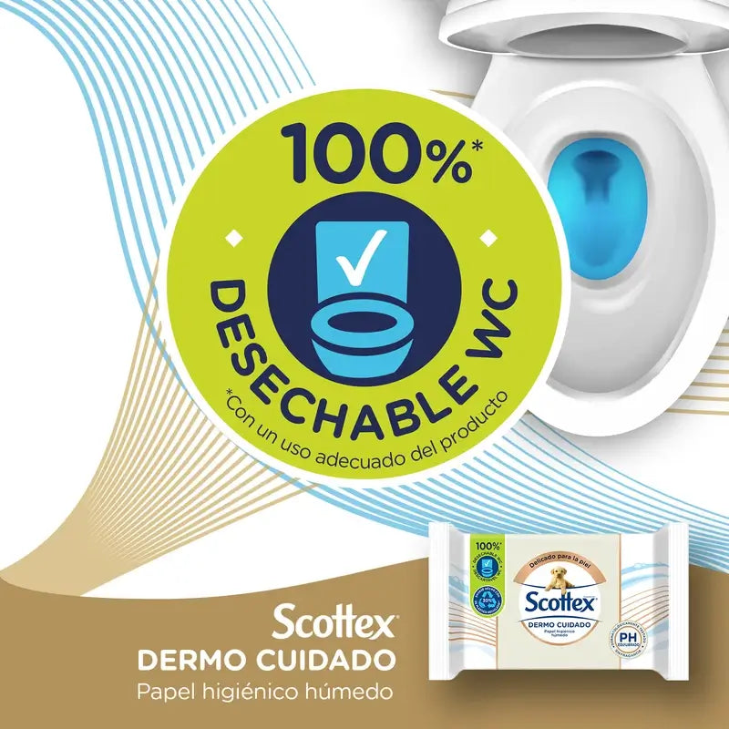 Scottex Dermo Care Carta igienica umida, 66 pezzi.