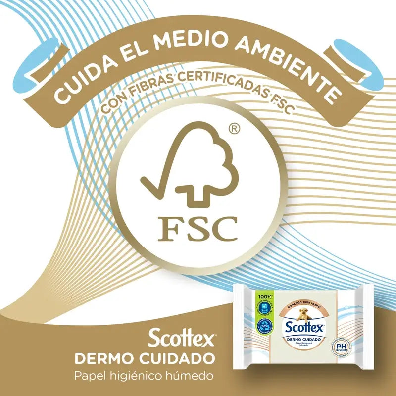 Scottex Dermo Care Carta igienica umida, 66 pezzi.