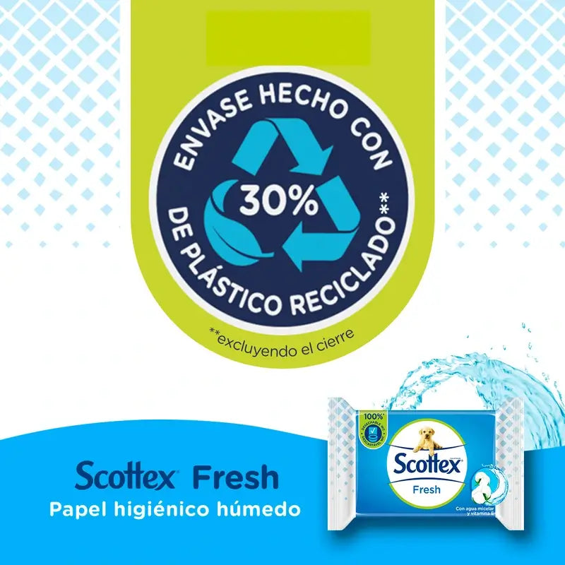 Scottex Fresh Wet Toilet Tissue , 74 unità