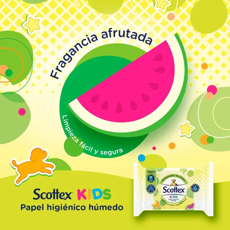 Scottex Junior carta igienica umida , 74 unità