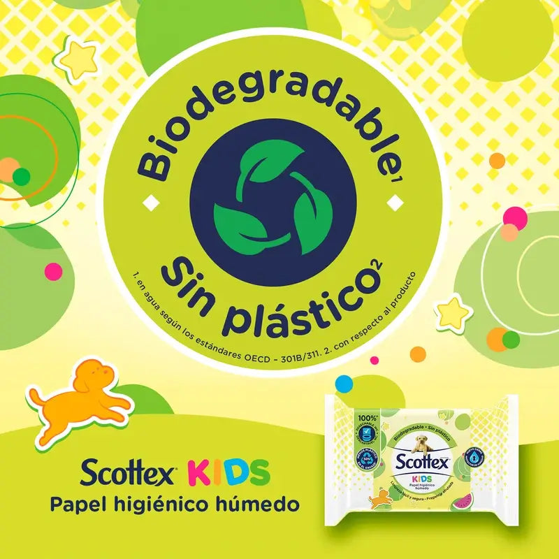 Scottex Junior carta igienica umida , 74 unità