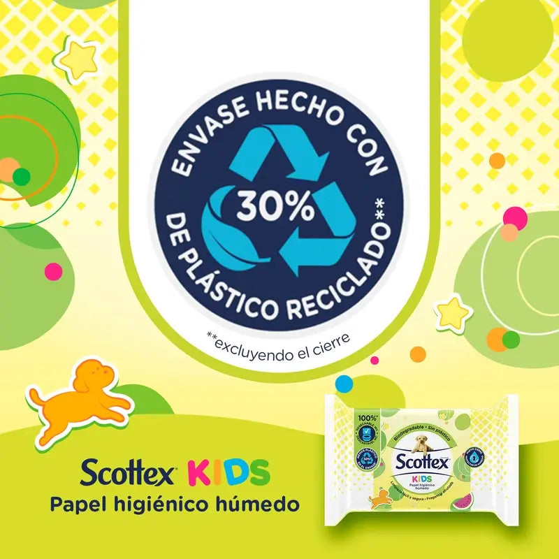 Scottex Junior carta igienica umida , 74 unità