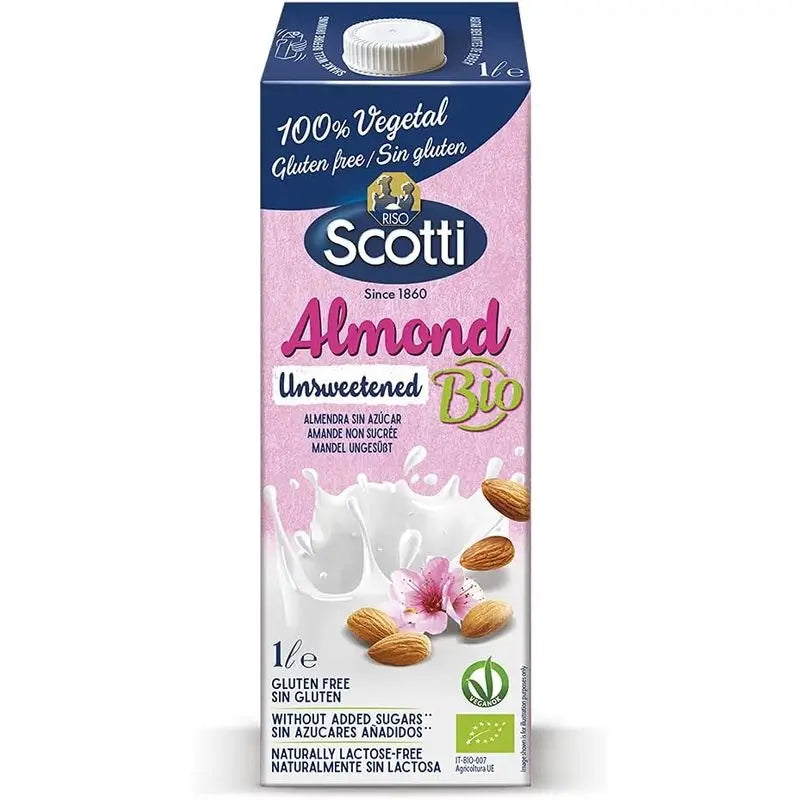 Scotti Bevanda alla Mandorla Vegetale non zuccherata 1L. Bio Sg