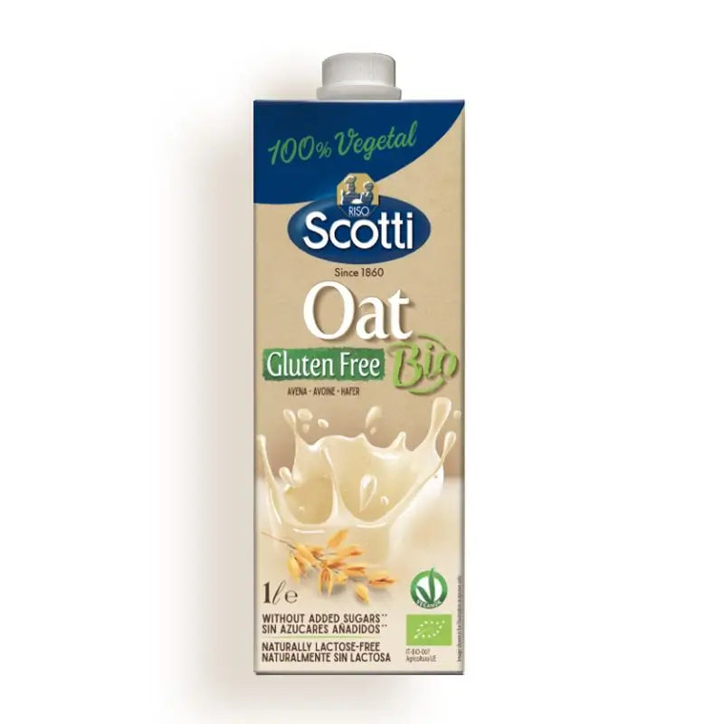 Scotti Bevanda Vegetale all'Avena Senza Glutine 1L. Bio Vegan