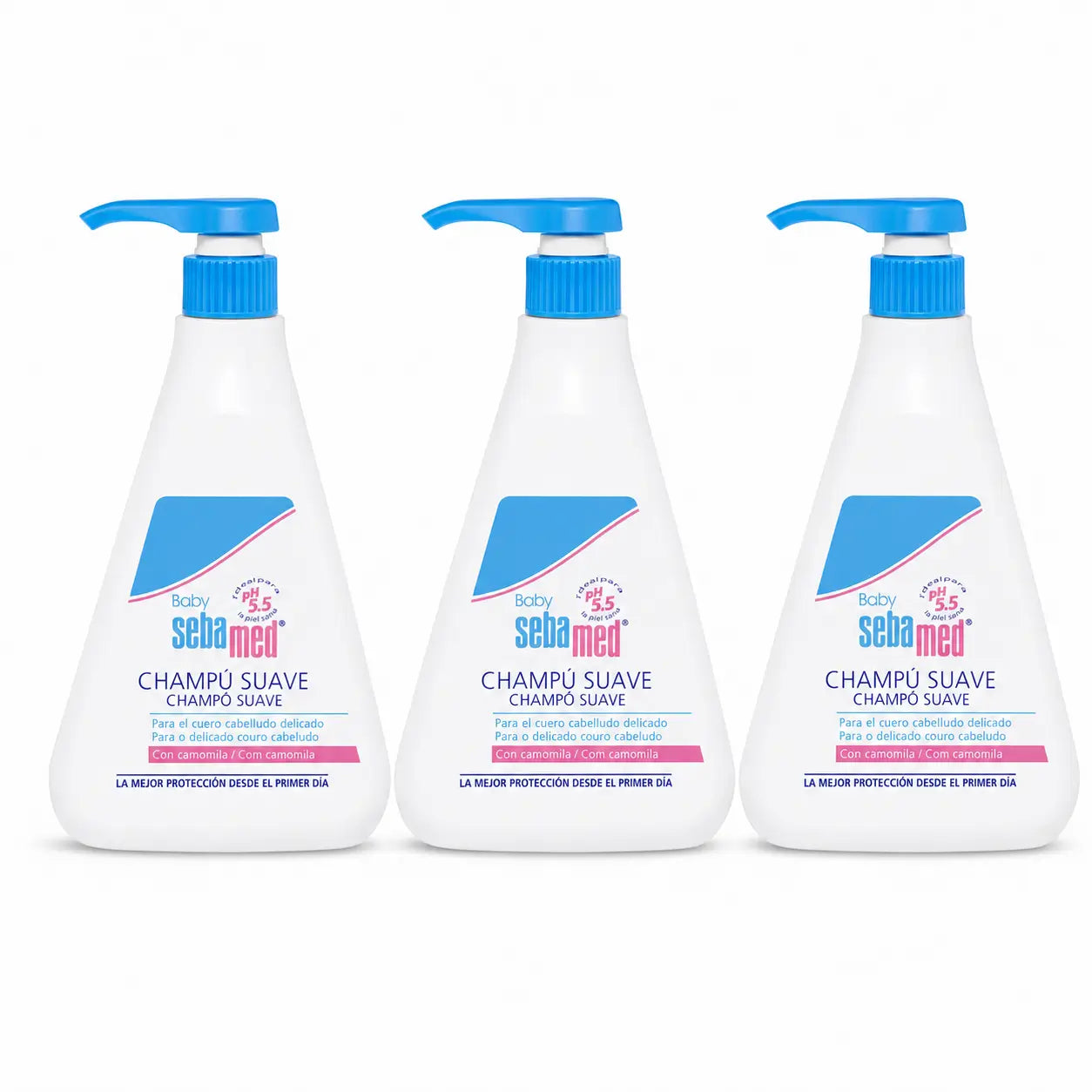 Sebamed Baby Shampoo delicato 500 Ml, confezione da 3