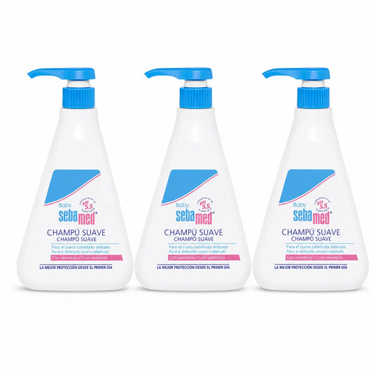 Sebamed Baby Shampoo delicato 500 Ml, confezione da 3
