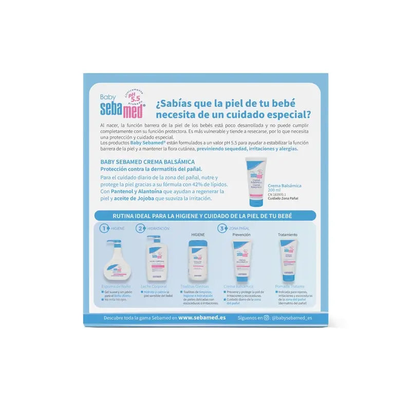 Sebamed Baby Duplo Crema Balsamica, 200 ml