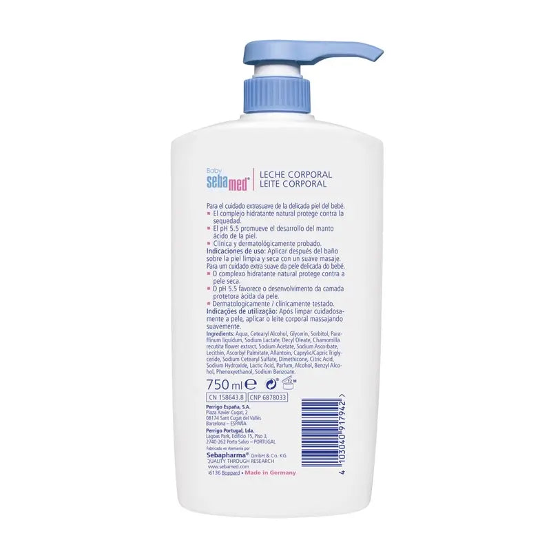SEBAMED Latte corpo per bambini per pelli delicate 750 ml